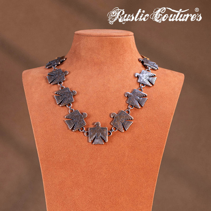 Rustic Couture's® Western Thunderbird Necklace