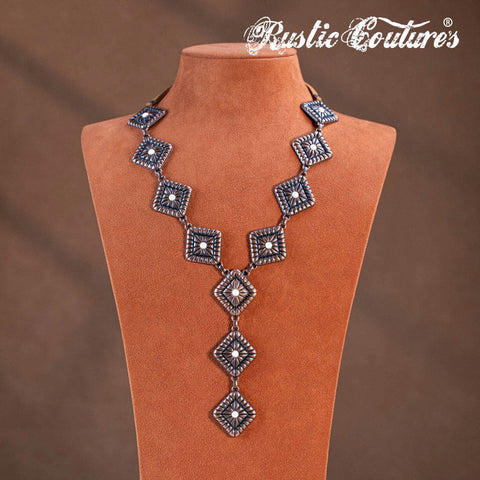 Rustic Couture's® Western Geometry Pendant Necklace