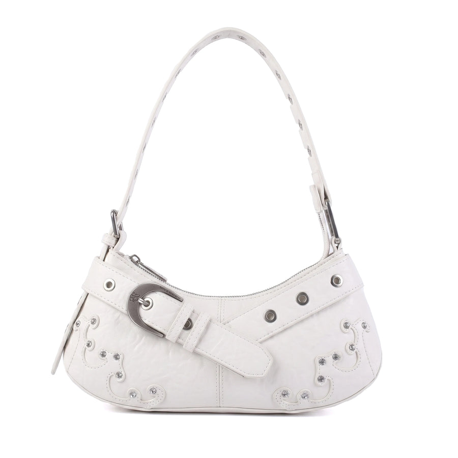 Rock & Republic Rhinestone Buckle Shoulder Bag