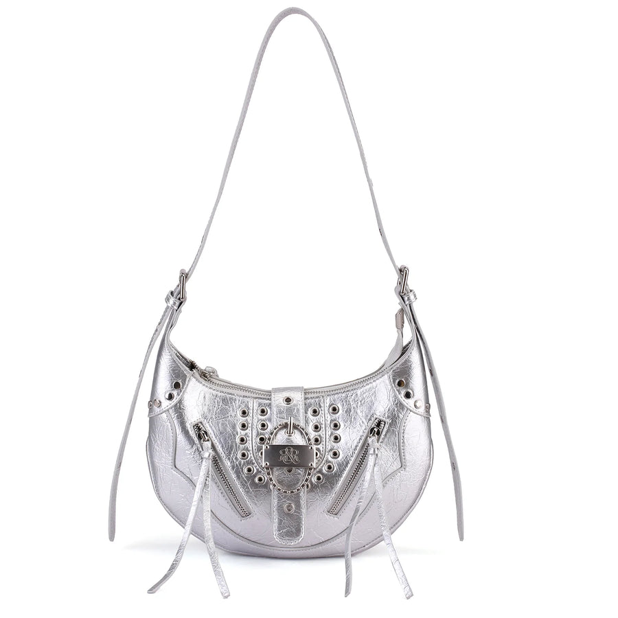 Rock & Republic Metallic Grommet Shoulder Bag