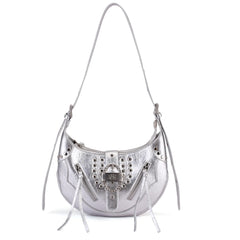 Rock & Republic Metallic Grommet Shoulder Bag