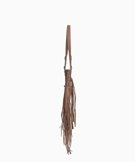 Montana West Real Leather Bohemian Fringe Concealed Carry Tote - Montana West World