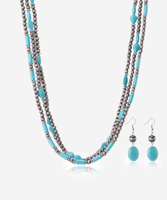 Rustic_Couture's_Beaded_Necklace_Earrings_Set_Turquoise