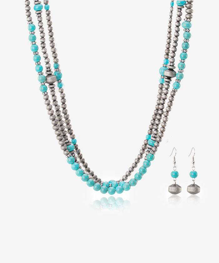 Rustic_Couture's_Turquoise_Bohemian_necklace_earrings_set