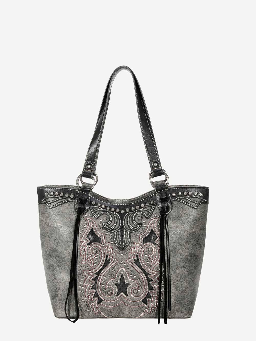 (Sale) Montana West Cut-Out Boot Scroll Concealed Carry Tote - Montana West World