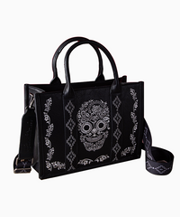 Montana West Embroidered Sugar Skull Tote Bag - Montana West World