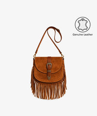 Trinity Ranch Leather Fringe Crossbody Bag