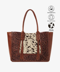 Trinity Ranch Floral Tooled Concealed Carry Tote Purse