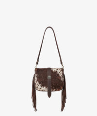 Trinity Ranch Fringe Cowhide Crossbody Bag (Preorder)
