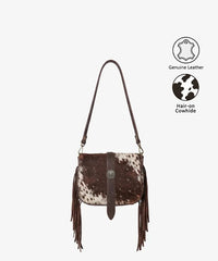 Trinity Ranch Fringe Cowhide Crossbody Bag (Preorder)