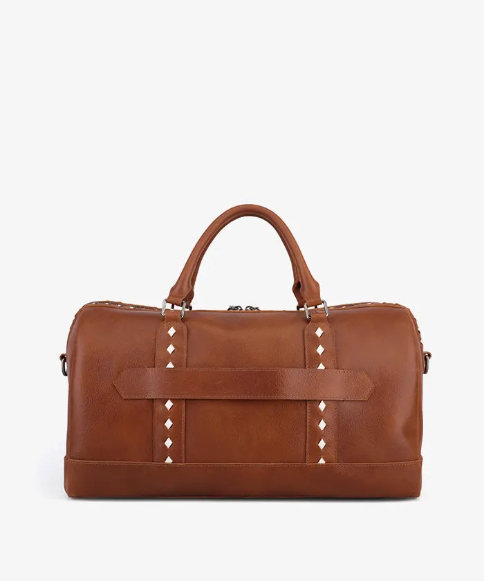Trinity Ranch Western Leather Weekender Bag