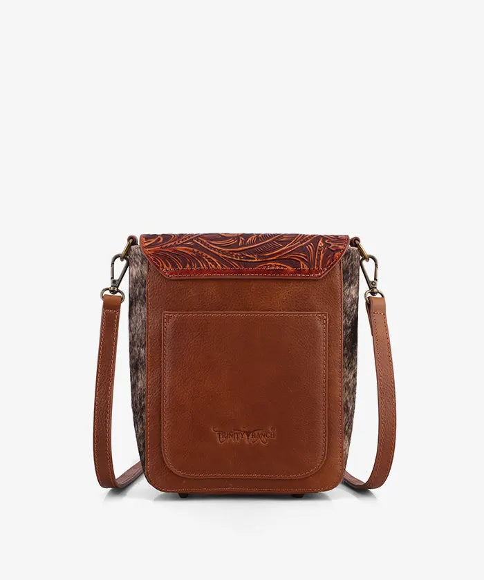 Trinity Ranch Genuine Leather Hair-On Cowhide Crossbody Bag