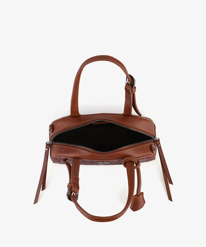 Trinity Ranch Tooled Leather Dome Handbag