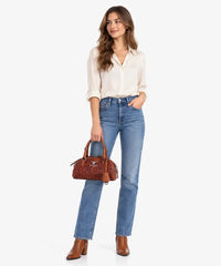 Trinity Ranch Tooled Leather Dome Handbag
