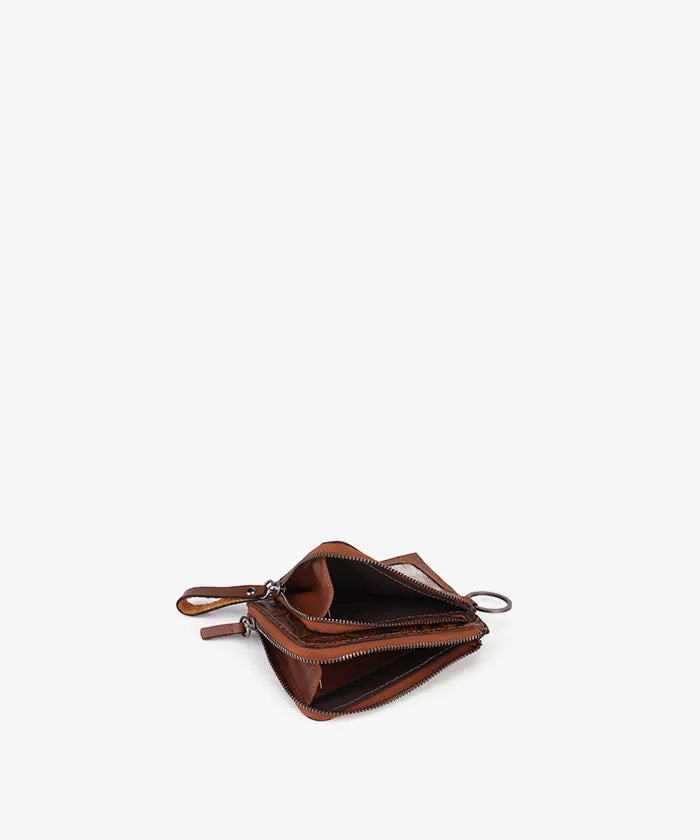 Trinity Ranch Cowhide Zip Wallet