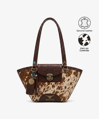 Trinity Ranch Genuine Leather Floral Tooled Tote Bag