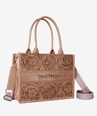 Trinity Ranch Tooled Concealed Carry Tote - Montana West World