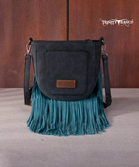 Trinity Ranch Hair-On Cowhide Fringe Crossbody Bag
