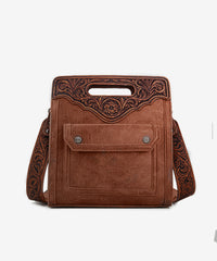 Trinity Ranch Floral Tooled Crossbody Bag - Montana West World