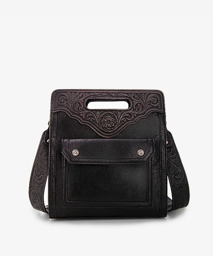 Trinity Ranch Floral Tooled Crossbody Bag