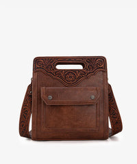 Trinity Ranch Floral Tooled Crossbody Bag