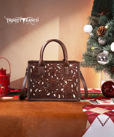 Trinity Ranch Tooled Tote Carry Bag