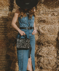 Trinity Ranch Floral Tooled Tote Bag