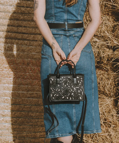 Trinity Ranch Tooled Tote Carry Bag