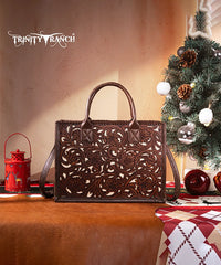 Trinity Ranch Tooled Tote Carry Bag