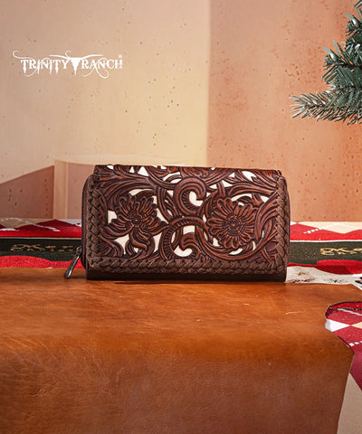 Trinity Ranch Floral Tooled Bifold Wallet