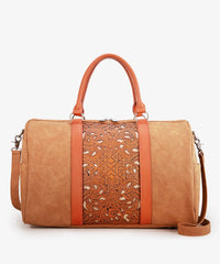Trinity Ranch Aztec Tooled Weekender Bag
