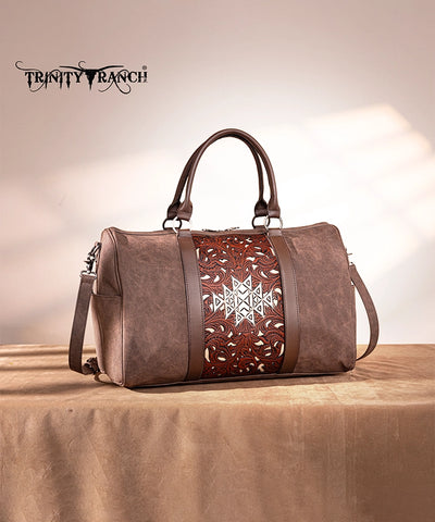 Trinity Ranch Tooled Weekender Bag