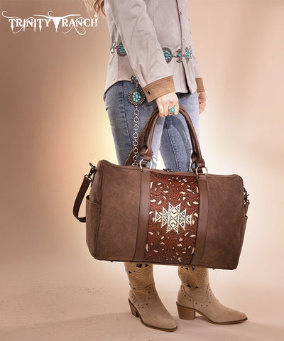 Trinity Ranch Tooled Weekender Bag