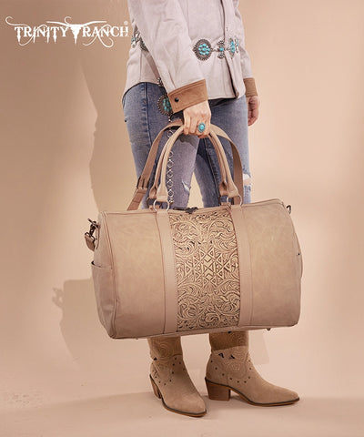 Trinity Ranch Tooled Weekender Bag