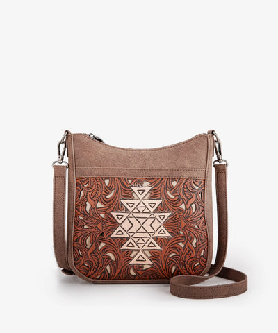 Trinity Ranch Tooled Crossbody Bag Set