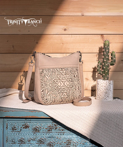 Trinity Ranch Tooled Crossbody Bag Set