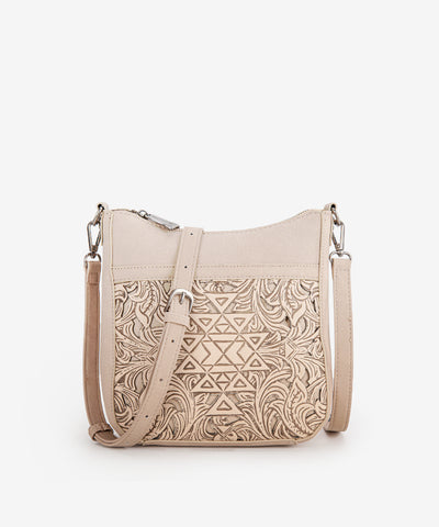 Trinity Ranch Tooled Crossbody Bag Set