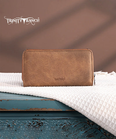 Trinity Ranch Floral Tooled Wallet