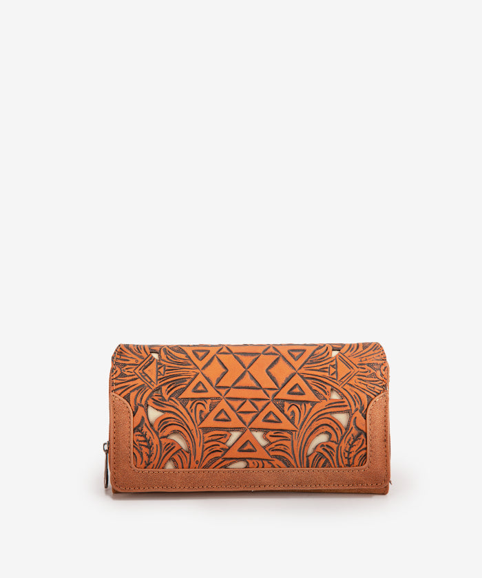 Trinity Ranch Floral Tooled Wallet