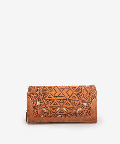 Trinity Ranch Floral Tooled Wallet