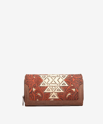 Trinity Ranch Floral Tooled Wallet