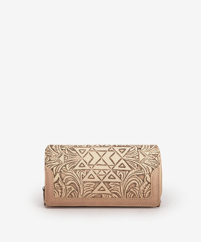 Trinity Ranch Floral Tooled Wallet