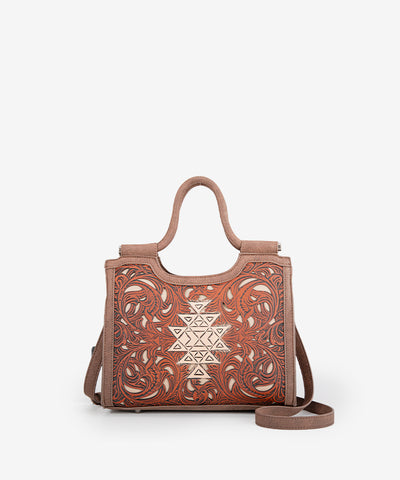 Trinity Ranch Tooled Tote Carry Bag Set