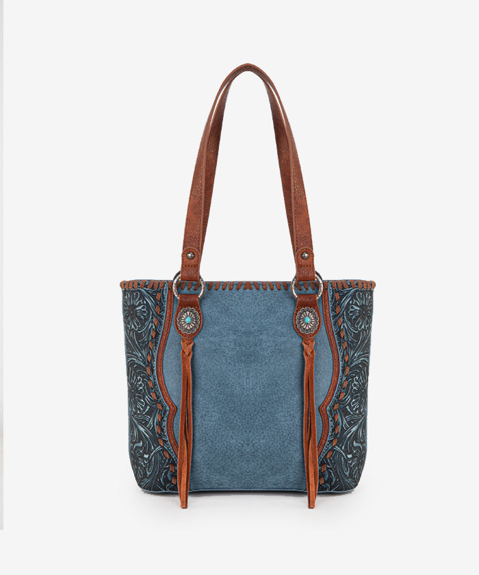 Trinity Ranch Floral Tooled Concealed Carry Tote Bag Set