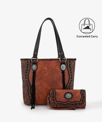 Trinity Ranch Floral Tooled Concealed Carry Tote Bag Collection