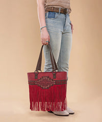 Trinity Ranch Tribal Frontier Tooled Concealed Carry Tote Bag