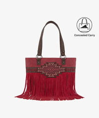 Trinity Ranch Tribal Frontier Tooled Concealed Carry Tote Bag