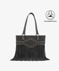 Trinity Ranch Tooled Tote & Fringe Crossbody Bundle