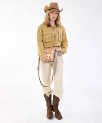 Trinity Ranch Western Fringe Crossbody Bag