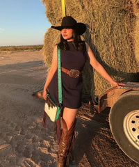 Trinity Ranch Western Fringe Crossbody Bag